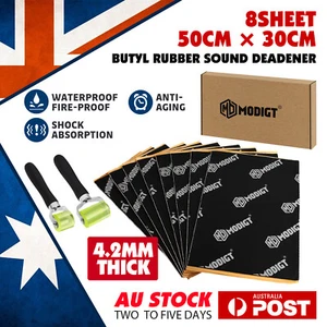 CAR SOUND DEADENER High-Quality butyl rubber 60% THICKER Proofing dampening - Picture 1 of 28