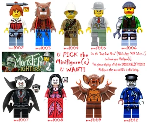 Genuine LEGO U PICK MONSTER FIGHTERS Minifigures Group 1 **NEW** - Picture 1 of 18