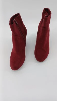 Botines Christian Siriano Mujer Tallas 6 1/2 Gamuza Plataforma Cuña Rojo  Foto 1 de 4