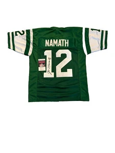 Joe Namath Signed New York Jets Green Football Jersey (JSA) - Picture 1 of 2
