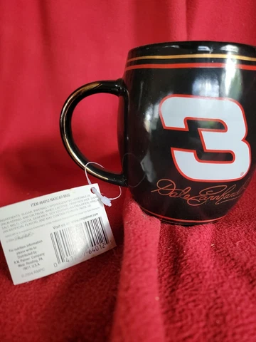 Vintage 2004 #3 DALE EARNHARDT Gold Rimmed NASCAR Coffee Cup Mug NWT Cover