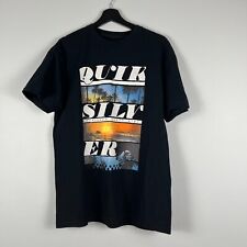 Quicksilver graphic tee shirt short sleeve black size L