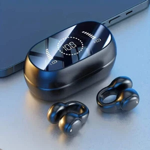 "M47 TWS Clip-On In-Ear Wireless Earbuds | Noise-Canceling Sports & Gaming Heads - Picture 1 of 10