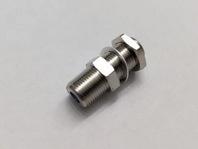 10 x PPC Belden F81 Female Barrel RG6 Coax Connector Splice w/ Hex Nut + Washers - Image 1 of 4