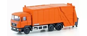 Minis - ref.LC4660 - Camión de la basura MAN F90 naranja - Imagen 1 de 1
