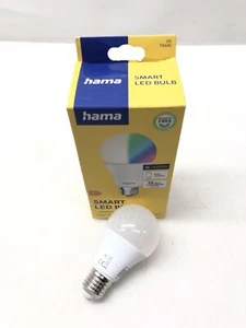 Bombilla inteligente Hama E27 (9W, lámpara inteligente RGB y blanca, forma de globo - Imagen 1 de 6
