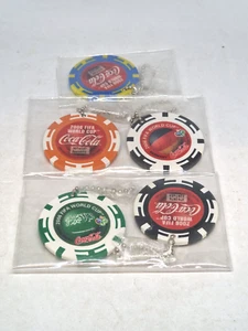 Coca Cola Poker Chips 5PCS 2006 FIFA WORLD CUP - Picture 1 of 10