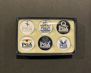 New In Box~ 6 PGA Championship Ball Markers From Years 2014-2019 - Picture 1 of 1