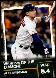 Alex Bregman 2020 Topps WARriors of the Diamond 5x7 Gold #WOD-37 /10 Astros 