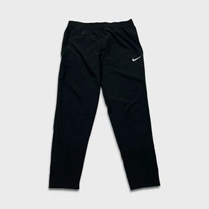 Pantalones deportivos Nike para hombre grandes negros Swoosh Dri Fit atléticos gimnasio jogger - Imagen 1 de 12