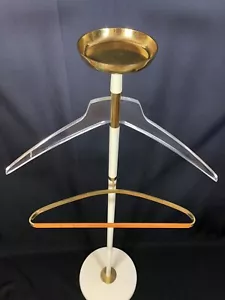 1/2 Vintage 50s VEREINIGTE WERKSTATTEN Valet Brass Coat Stand Cesare Lacca Rack - Picture 1 of 5
