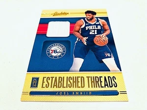 Joel Embiid 2021 Panini Absolute Established Threads Gold Game Worn Jersey  - Bild 1 von 2