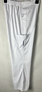 Pantaloni Urbane Ultimate da donna Bailey Cargo Scrub taglia Petite Medium PM bianchi F30 - Foto 1 di 13