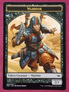Magic The Gathering FATE REFORGED WARRIOR token card MTG - Picture 1 of 2