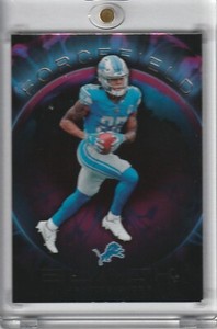 2023 PANINI BLACK JAHMYR GIBBS ROOKIE FORCEFIELD SSP RARE INSERT LIONS CASE HIT!