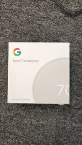 Google Nest Pro Edition Smart WiFi Thermostat White GA02180-US White G4CVZ,OB,B1 - Bild 1 von 3