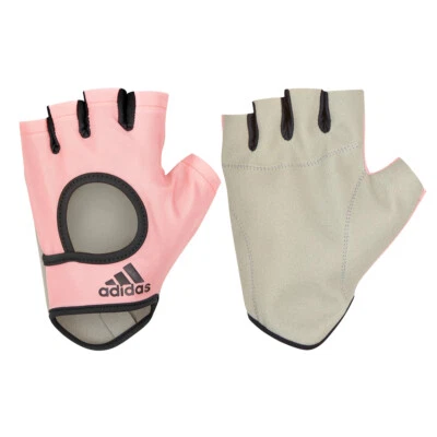 Adidas Women's Essential Pink Fitness/Weights/Sports Half Finger Gloves X-Large - image 1 of 4