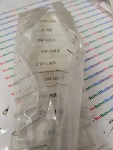 5ohm 15w AXIAL CEMENT RESISTOR / 10 PIECES (qzty) - Picture 1 of 1