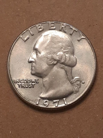 1971 D WASHINGTON QUARTER Cover