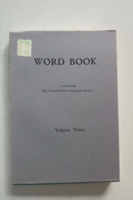 Word Book Vol 3 to Accompany 2nd Revised Naganuma Reader (paperback, 1968) - Image 1 of 2