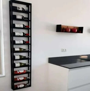 Metal Wine Rack, Steel Wine Rack, Industrial Wine Rack, 11 Bottles - Picture 1 of 3