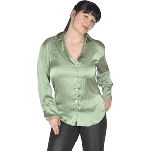 ZARA* weiche Glanz Satin Bluse* S-XXL * glatt glänzendes Oberteil* Shirt Tunika - Bild 1 von 5