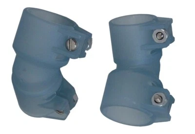New! 2-Pack Pro-Team Products Armson Pro-Feed 7/8" x 1" Feed Elbows - Light Blue