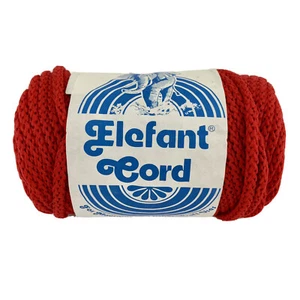 Elefant Cord 100% Textured Herculon Olefin 5mm Red T57 50 YDS Macrame Cord New - Picture 1 of 9