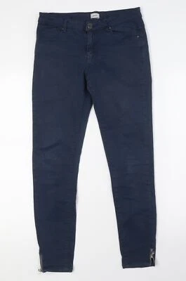 Pantalones de mezclilla para mujer Pimkie azul algodón talla 6 L27 con cremallera regular Foto 1 de 4