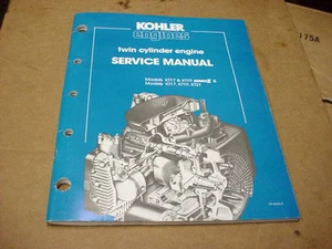 KOHLER KT17 KT 19 21 TWIN SMALL ENGINE LAWN & GARDEN MOWER TRACTOR REPAIR BOOK - Picture 1 of 1