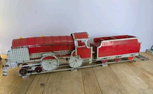 Set treno Meccano originale d'epoca modello molto grande (1,3 metri) - Foto 1 di 13