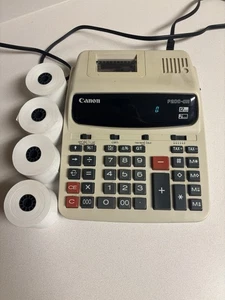 Canon P200-DH II Printing Calculator 12 Digit  2 Color With Rolls Of Paper - Picture 1 of 3