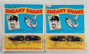 (2) SNEAKY SNAKE Fishing Lure BILLY MARTIN New York Yankees Better Than Rapala - Picture 1 of 6