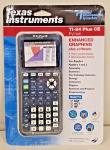 NEW⭐ TI-84 Plus CE Python GRAPHING CALCULATOR with PROTECTIVE CASE ✅ FREE SHIP! - Picture 1 of 8