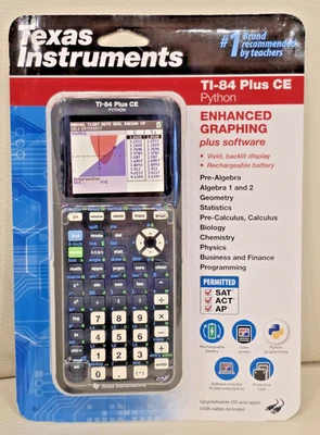 NEW⭐ TI-84 Plus CE Python GRAPHING CALCULATOR with PROTECTIVE CASE ✅ FREE SHIP! - Image 1 of 4