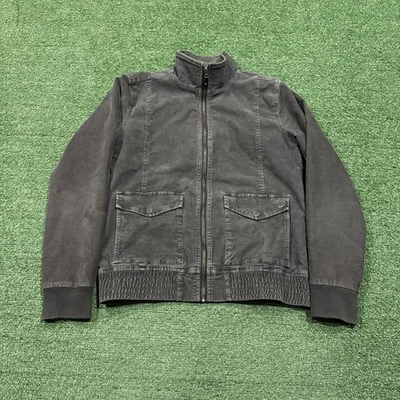 Chaqueta de pana con cremallera completa gris carbón talla pequeña Gramicci para hombre Foto 1 de 4