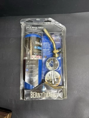 Bernzomatic PK1001KC Latón Sólido Manual Antorcha Plomeros Kit 5 Paz Nuevo Sellado Foto 1 de 4