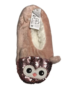 FB fuzzy babba womens slipper socks grippers size 7-9.5 one size pink  - Picture 1 of 5