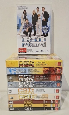 CSI Miami: Complete Series 1-10 Season | 59 Disc DVD Set | Region 4 | Free Post - image 1 of 4