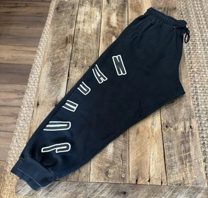 Nike XL Air Jordan Flight MVP Fleece Pants Joggers Sweatpants Black FB7027 - Picture 1 of 6