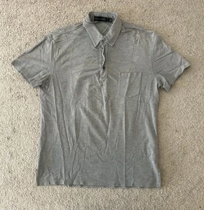 Ralph Lauren Black Label Men’s Gray Short Sleeve Polo Shirt Med - Picture 1 of 10