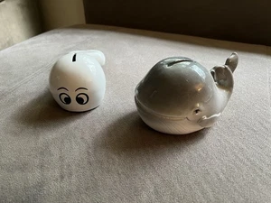VINTAGE 1981 David L Page Night Deposit Sperm Piggy Bank + Sperm Whale Bank Cool - Picture 1 of 5