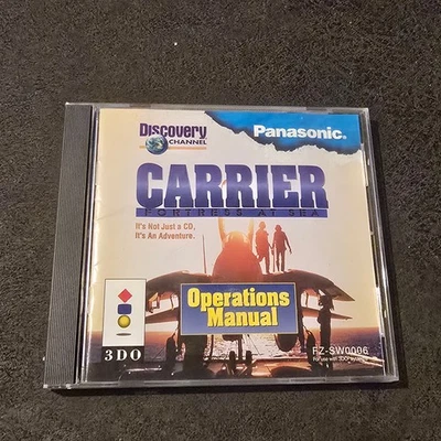 Panasonic 3DO Carrier Fortress At Sea Disc with Disc Case & Manual - Image 1 of 4