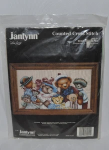 Janlynn Kit Punto Croce Contato 89-51 Orso Collettore 1994 - Foto 1 di 2