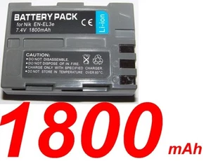 ★★★ 1800 mAh ★★★ Batterie Pour NIKON D50 / EN-EL3E ENEL3E - Bild 1 von 1