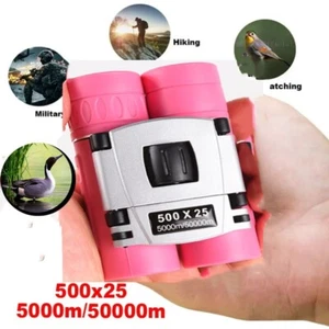 500x25 50000m Zoom BAK4 HD Telescope Binoculars Portable Monocular Optics Pink - Picture 1 of 10