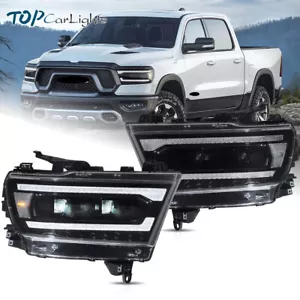 VLAND LED Projector Headlights For 2019-24 Dodge Ram 1500 W/Start-up Animation - Foto 1 di 15