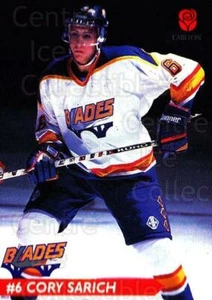 1995-96 cuchillas Saskatoon #18 Cory Sarich - Imagen 1 de 1