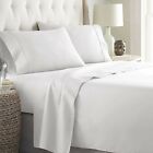 1000 TC OR 1200 TC Egyptian Cotton Sateen Bedding White Solid Select Item