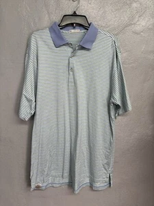 Camisa polo de golf PETER MILLAR para hombre corona fresca a rayas talla grande - Imagen 1 de 12